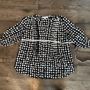 Chaus Monochrome Patterned Blouse